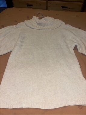 Cozy Cream Turtleneck Sweater - Women's Knit Pullover